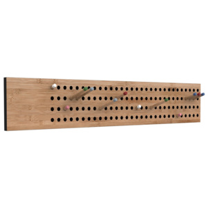 Scoreboard variálható Moso-bambusz fali fogas, szélessége 100 cm - We Do Wood
