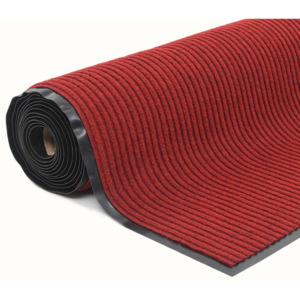 Piros, csúszásgátlós lábtörlő vinyl hátoldallal 1,2 x 5 m