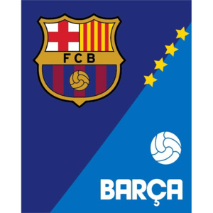 FC Barcelona vastag polár takaró 120x150cm
