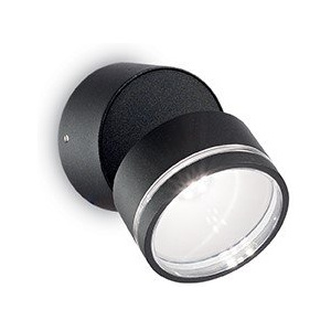 Ideal Lux Omega Round AP1 nero 165387 fekete kültéri LED lámpa