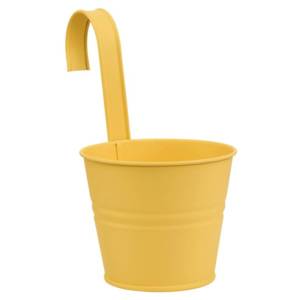 Zinc sárga virágtartó vödör Ø 13 cm - Butlers