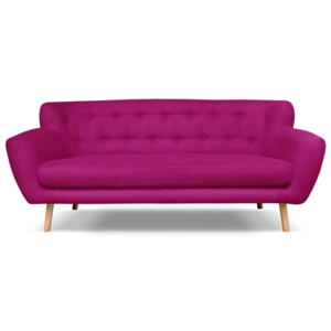 London fuksziaszínű 3 személyes kanapé - Cosmopolitan design