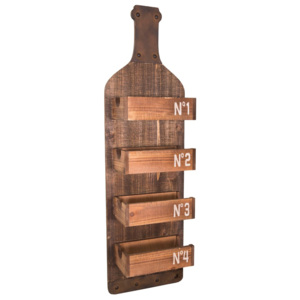 Bottle fali polc fából - Antic Line