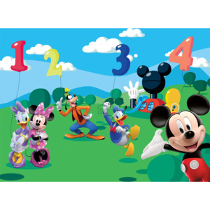 Kiárusítás - Gyerek poszter tapéta Mickey Mouse és barátai vlies vlies 152,5 x 104 cm