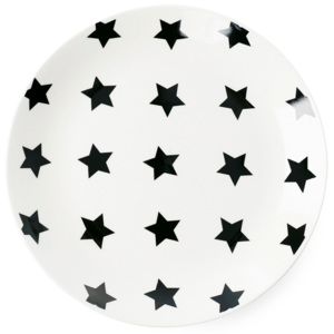 Black Stars kerámia tányér, ⌀ 17 cm - Miss Étoile