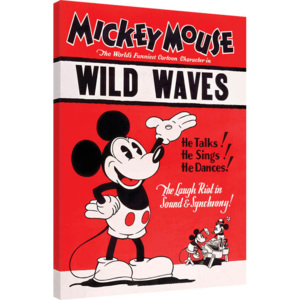 Vászonkép Miki Egér (Mickey Mouse) - Wild Waves, (60 x 80 cm)