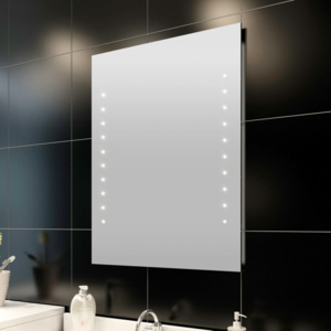Fürdőszoba tükör LED fényekkel Fali 60 x 80 cm (H x M)
