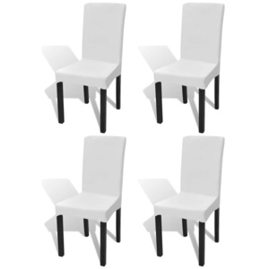 4 db nyujtható szék huzat fehér
