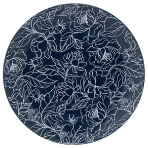 Fleur sötétkék kerámia tányér, ⌀ 20 cm - Bloomingville