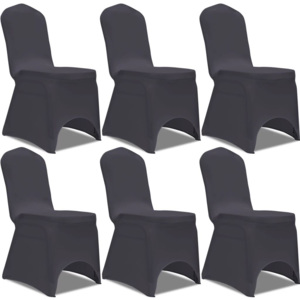 6 db nyújtható szék huzat antracit