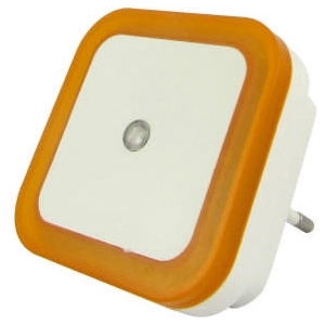 Baterie Centrum LED Éjjeli lámpa érzékelős LED/0,5W/230V narancssárga BC0193