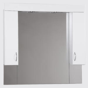 Standard 100SZ fürdőszobai tükör polcos kis szekrénnyel és LED lámpával