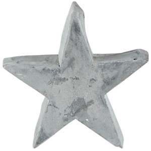 Chritmas Star szürke dekorációs szobrocska, 9,5 cm - KJ Collection