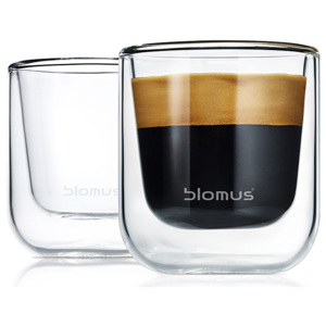 Blomus NERO espresso hőálló üvegcsésze szett, 80 ml