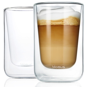 Blomus NERO cappuccino hőálló üvegcsésze szett, 250 ml