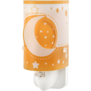 Dalber MOON LIGHT 63235LJ Fali gyereklámpa fehér narancs 1xLED max. 0.3W 6x13 cm
