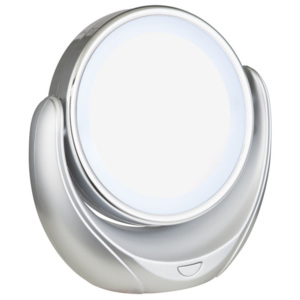 Globo Towada 84026 Fürdőszobai tükör ezüst tükör 18,8 x 9,2 x 18,4 cm