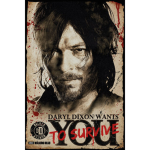 The Walking Dead - Daryl Needs You Plakát, (61 x 91,5 cm)
