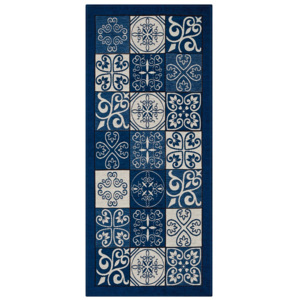 Maiolica Blu kék fokozottan ellenálló konyhai szőnyeg, 55 x 115 cm - Webtappeti