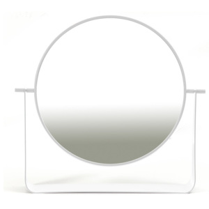 Fehér elfordítható asztali tükör, Ø 38 cm - HARTÔ