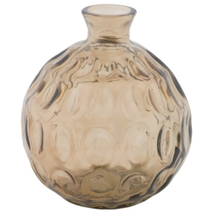 Ball füstszürke újrahasznosított üveg váza, ⌀ 14 cm - Mauro Ferretti