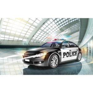 Police Car Tapéta, Fotótapéta, (368 x 254 cm)