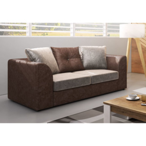 LENNA 2 kanapé, GlitzCream/Brown