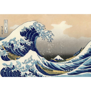 Üvegkép The Great Wave Off Kanagawa, Hokusai