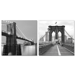 Gray bridge pillar Modern kép, (120 x 60 cm)