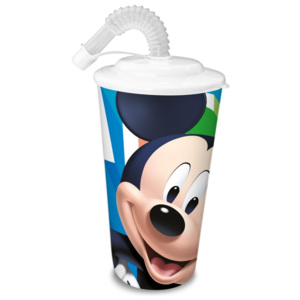 Disney Mickey szívószálas pohár fehér