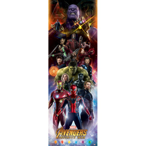 Avengers Infinity War - Characters Plakát, (53 x 158 cm)