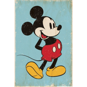 Miki Egér (Mickey Mouse) - Retro Plakát, (61 x 91,5 cm)