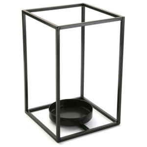 Cube fekete gyertyatartó, magasság 29,5 cm - Versa