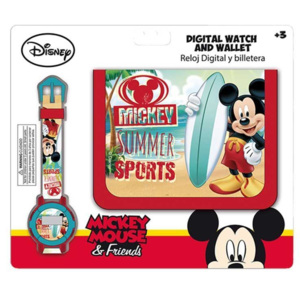 Disney Mickey digitális karóra + pénztárca