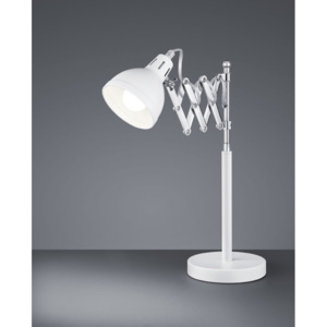 Trio Scissor R50321031 Íróasztal lámpa króm matt fehér 1 x E14 max. 28W 41 x 41 x 15,5 cm