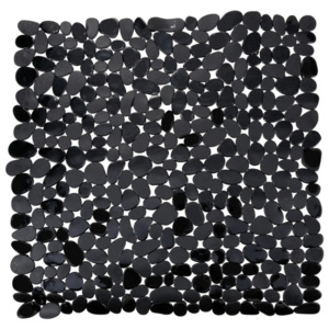 Drop fekete csúszásgátló zuhanyszőnyeg, 54 x 54 cm - Wenko