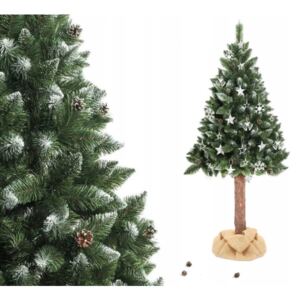 Karácsonyfa tönkön - Erdeifenyő tobozokkal 190cm Luxury Diamond