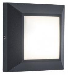 LED lámpatest , oldalfali , 4W , természetes fehér , szürke , kültéri , IP54 , LUTEC , HELENA