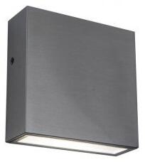 LED lámpatest , oldalfali , 1 irányú , 9W , természetes fehér , acél , kültéri , IP54 , LUTEC , GEMINI XF