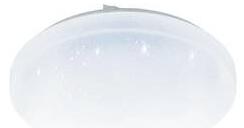 LED lámpatest , mennyezeti/fali , kristály hatású , 12W , kerek , állítható fehér színárnyalat (CCT) , dimmelhető , EGLO , FRANIA-A , 98294