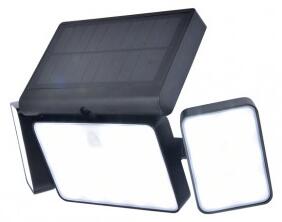 LED lámpatest , oldalfali , napelemes , 13W , CCT , dimmelhető , mozgásérzékelős , kültéri , IP44 , LUTEC CONNECT , TUDA