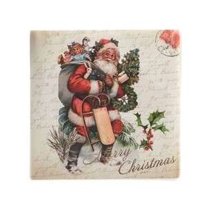 Karácsonyi szalvéta, vintage, 16,5 x 16,5 cm 20 db/csomag D