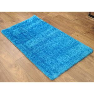 Puffy shaggy szőnyeg / 80 x 150 kék /