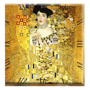 Klimt üveg falióra - Adele Bloch