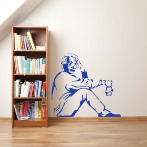 Falmatrica GLIX - Banksy "Einstein" Kék 50 x 45 cm