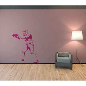 Falmatrica GLIX - Banksy "Trooper" Rózsaszín 50 x 65 cm