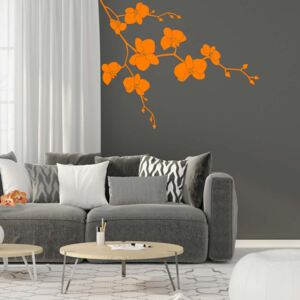 Falmatrica GLIX - Floral decoration II. Narancssárga 50 x 40 cm