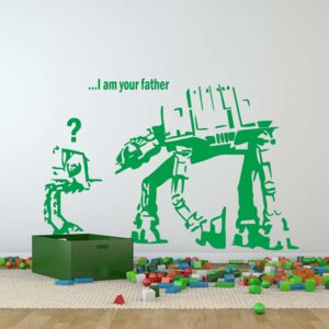 Falmatrica GLIX - Banksy "I am your father" Zöld 100 x 60 cm