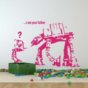 Falmatrica GLIX - Banksy "I am your father" Rózsaszín 100 x 60 cm