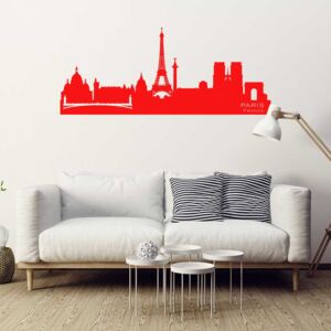Falmatrica GLIX - Paris panorama Piros 100 x 40 cm